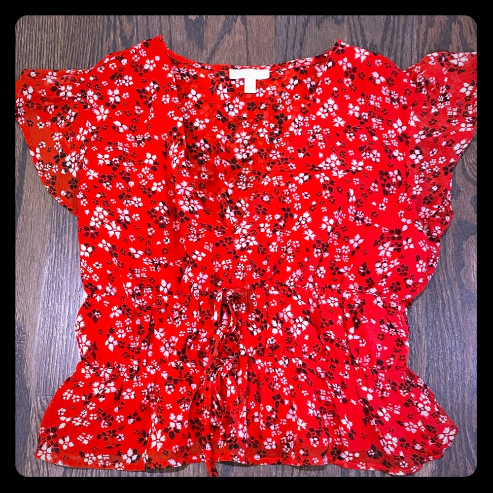 Abound adorable red crop size M